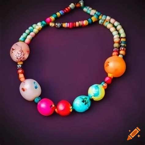 Vibrant and colorful beaded necklaces