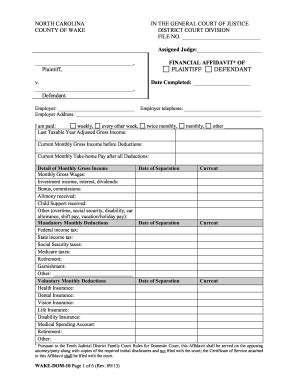 NC WAKE-DOM-10 2013-2026 - Complete Legal Document Online