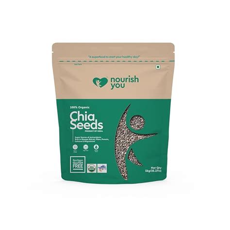 Nourish You Chia Seeds 1Kg - 100% Clean Chia Seeds for Eating ...