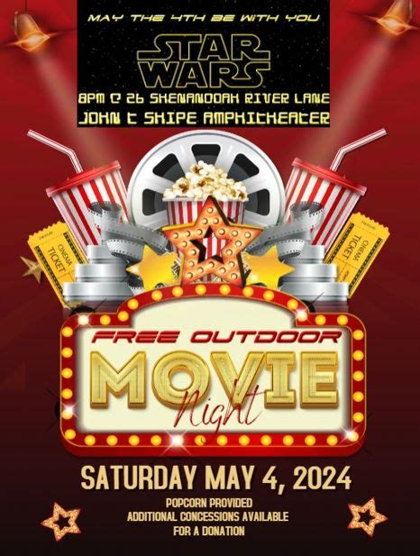 Free Movie Night - Star Wars: A New Hope!, 26 Shenandoah River Lane ...