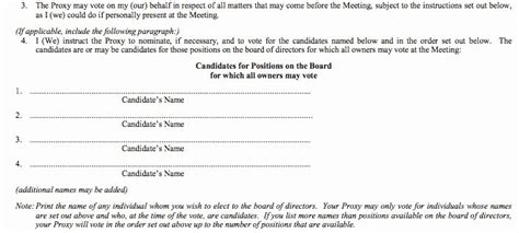 Proxy Vote Form Printable 的图像结果