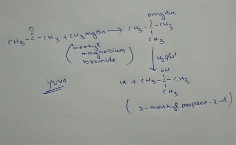 Convert methyl magnesium bromide to 2 methyl propane to all - Brainly.in