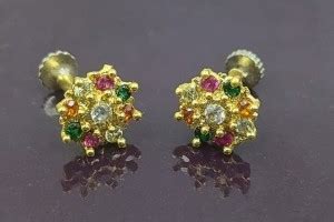 zevarhouse Gold-plated Plated Brass Nose Stud Set Price in India - Buy ...