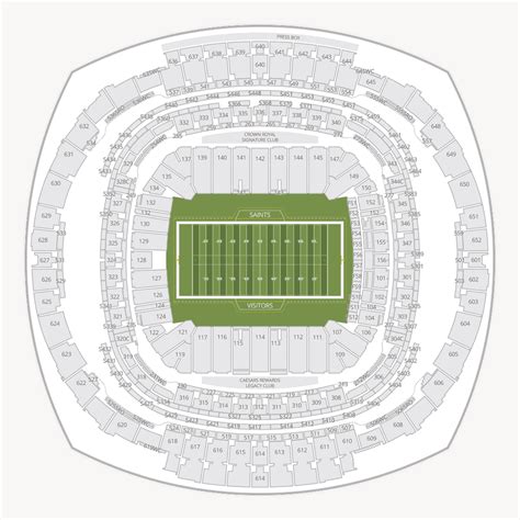 Caesars Superdome Seating Chart & Seat Views | SeatGeek.ca