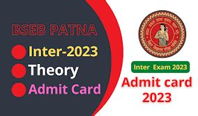 BSEB Inter 12th Exam 2023 Theory Admit Card and Time Table - Niyojit ...