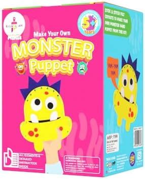 Kalakaram Mini DIY Monster Puppet Making Craft Kit | DIY on The go ...