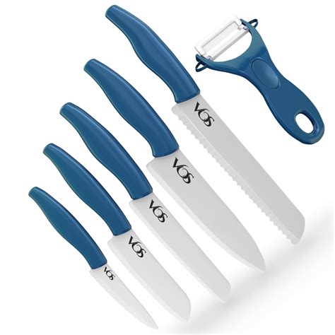 Blue Ceramic Knife Set