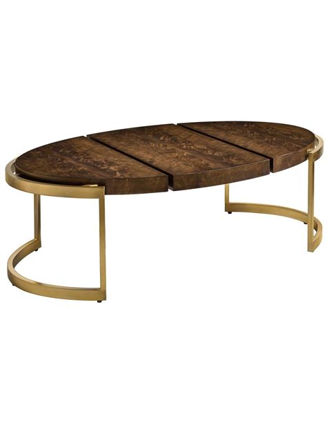 Perfectly modern oval coffee table