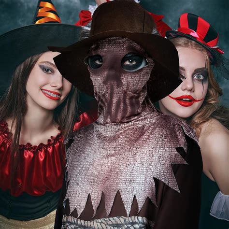 Seenelling 4Pcs Halloween Wicked Scarecrow Costume for Men India | Ubuy