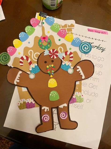 Disguise the Turkey project: Gingerbread man