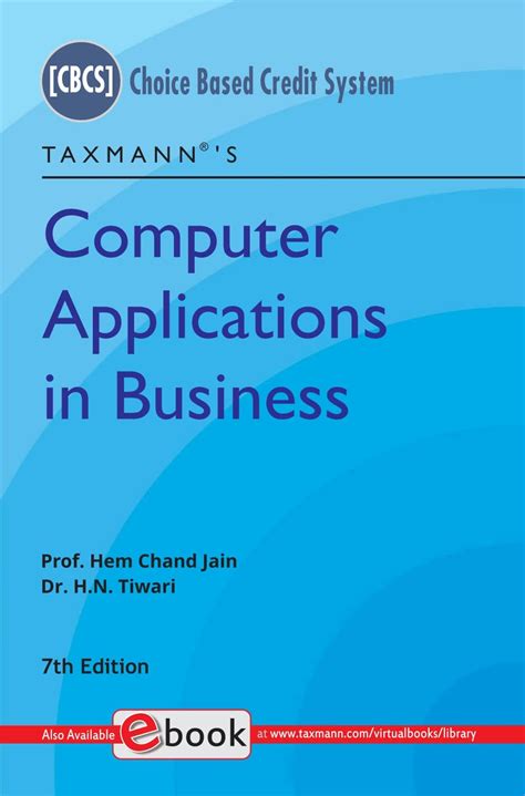 Taxmann's Computer Applications in Business – Student-oriented textbook ...