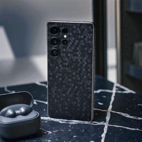 Black Honeycomb Mobile Skin/Samsung Galaxy A50s Skins, Wraps & Covers ...