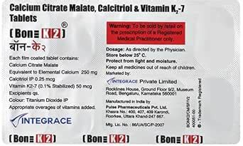 BONE K2 - Strip of 10 Tablets : Amazon.in: Health & Personal Care