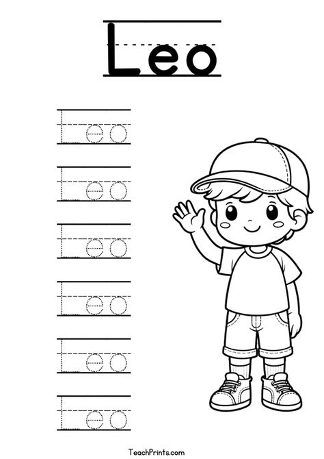 L Name Tracing Worksheets - 61 Names (Free & Printable) - Teach Prints