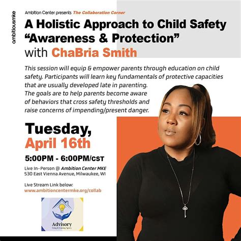 A Holistic Approach to Child Safety w/ ChaBria Smith [Milwaukee, WI ...