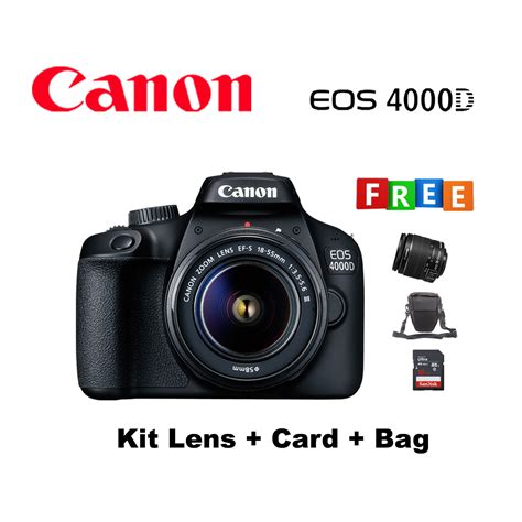 Canon EOS 4000D DSLR Camera 的图像结果