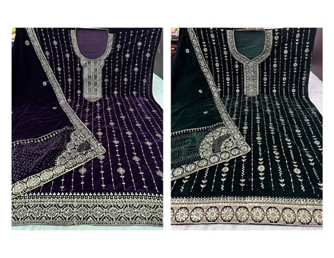Graph Nayandeep Velvet Suits – Kavya Style Plus