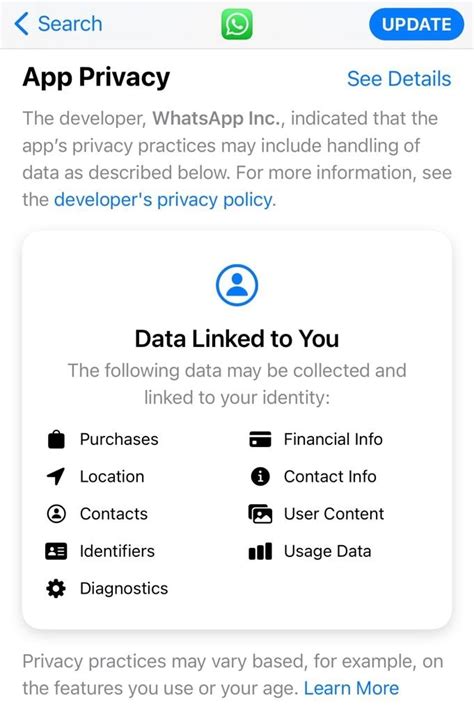 When you use WhatsApp, this is data it collects and records for user ...