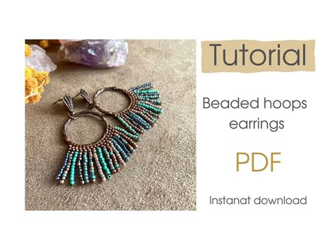 Image result for Seed Bead Earrings Tutorial