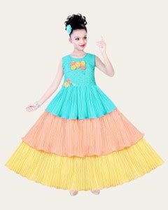 SVM Fashions Girls Maxi/Full Length Festive/Wedding Dress Price in ...