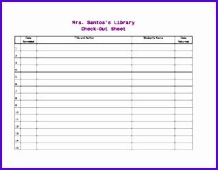 Image result for Library Book Check Out in Excel