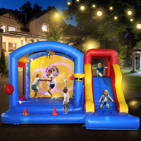 Amazon.com: 15FT Commercial Halloween Bounce House for Kids Adults, LED ...