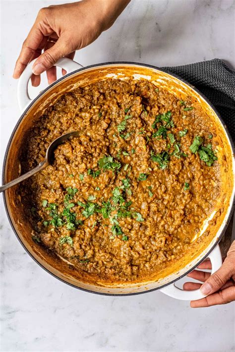 Whole Masoor Dal (Indian Brown Lentils Recipe) - Sandhya's Kitchen