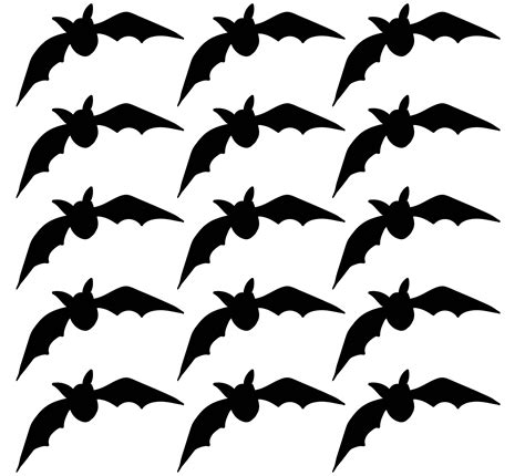 Halloween Bat Stencil Cutouts - 15 Free PDF Printables | Printablee