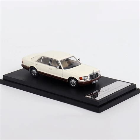MERCEDES BENZ 560SEL W126 Off-White 1/64 Diecast Car Edition MODEL BY ...
