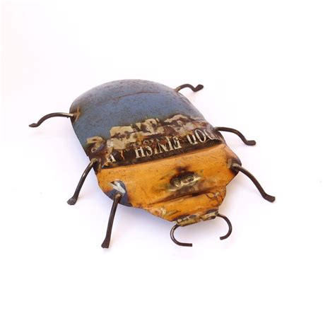 Stylish Recycled Iron Beetle Wall Mount | Insect Collectors | dekulture