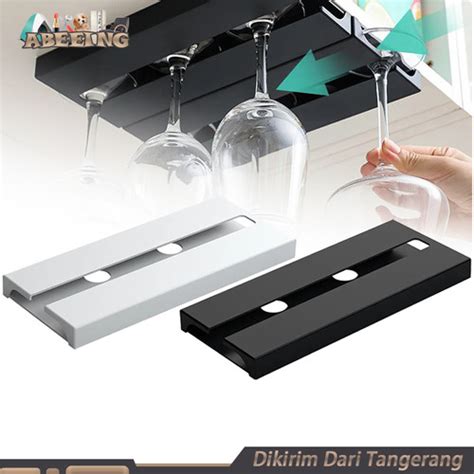 Jual Wine Glass Rack 1baris Gantungan Gelas Wine Rak Gelas Wine - Kota ...