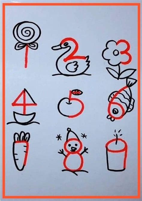 Image result for How to Draw Using Numbers 1 10