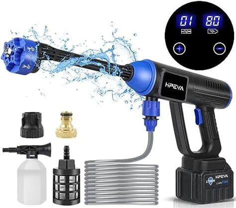 TUQO Cordless Pressure Washer powered with Rechargeable Battery |Type C ...