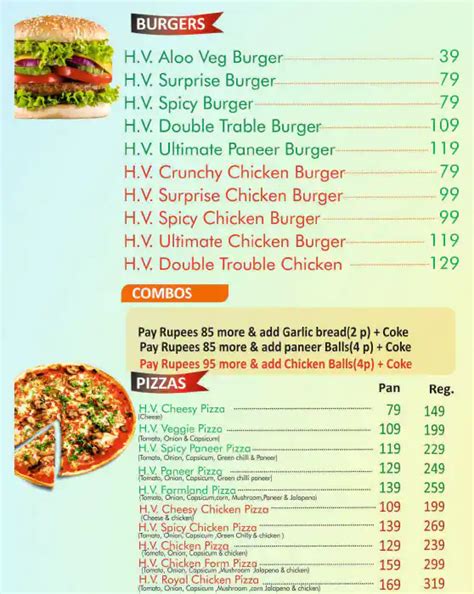 Menu at Hunger Valley, Varanasi, B/47-4