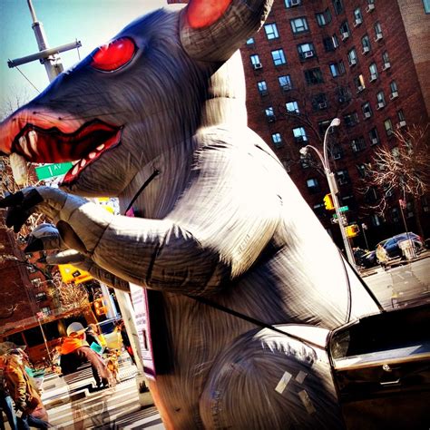 Scabby the rat, patron of the Big Apple's unions. | Big apple, Union, Rats