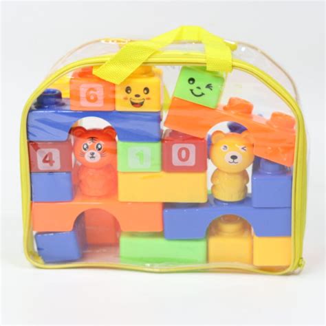 Building Blocks with Stickers for Kids (Multicolor Big Size Blocks ...