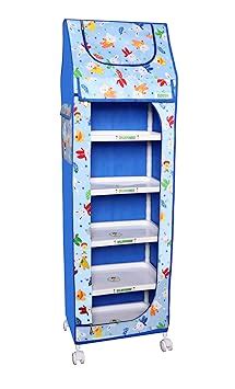 Buy FLIPZON Baby Wardrobe Plastic Multipurpose 6 Shelve, Foldable ...