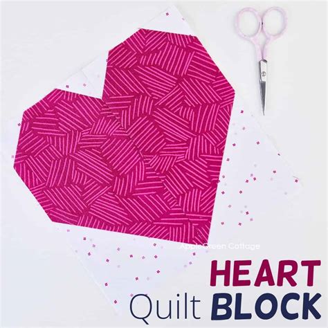Heart Quilt Block Tutorials 的图像结果