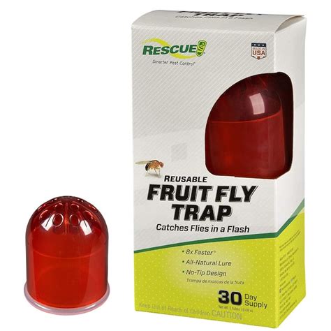 RESCUE! RESCUE Fruit Fly Trap – Reusable Indoor Insect Trap with Food ...