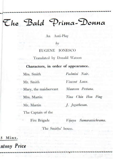 The Bald Prima-Donna (1965) – MY Art Memory Project