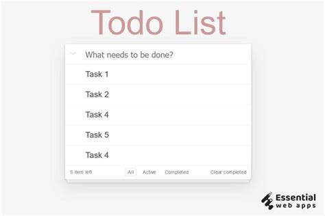 JavaScript to Do List App 的图像结果