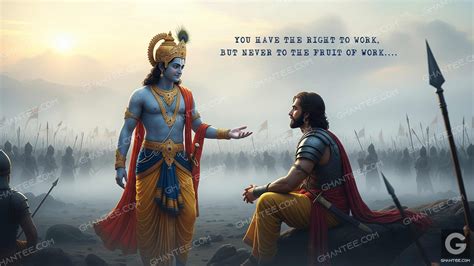 Bhagavad Gita Krishna Quote Wallpaper - HD Digital Download for Desktop ...