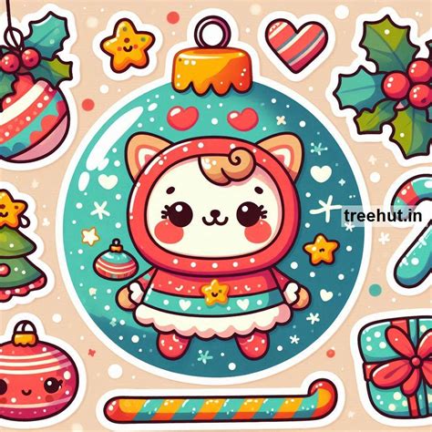 Free Christmas Bauble Stickers and 70 Decoration Ideas with Christmas ...