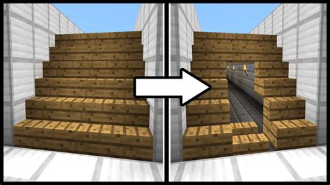 Image result for Minecraft Secret Stairs Tutorial