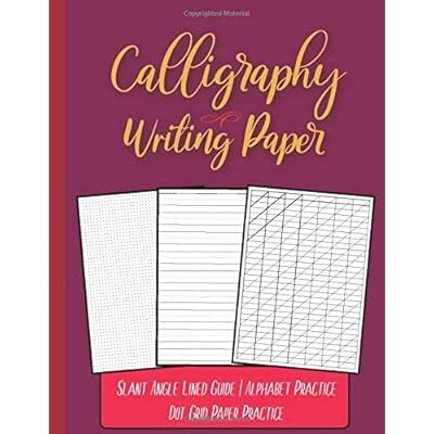 Calligraphy Writing Paper: Calligraphy Practice India | Ubuy