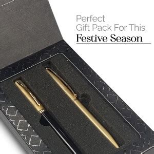 Paperkraft Expressions Gift Pack (Gold-tone Finish Ball Pen & Roller ...