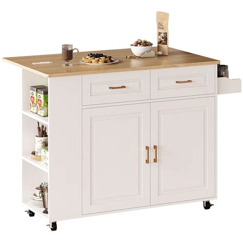 Buy IRONCK Rolling Kitchen Island with Storage, Kitchen Cart Cabinet ...