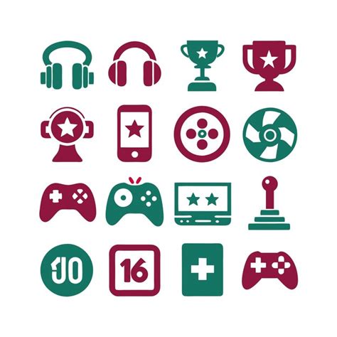 Set of gaming icons | Premium AI-generated vector