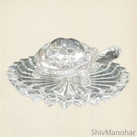Crystal Turtle (Tortoise) with Plate