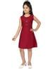 Buy Burgundy Dresses & Frocks for Girls by MUHURATAM Online | Ajio.com